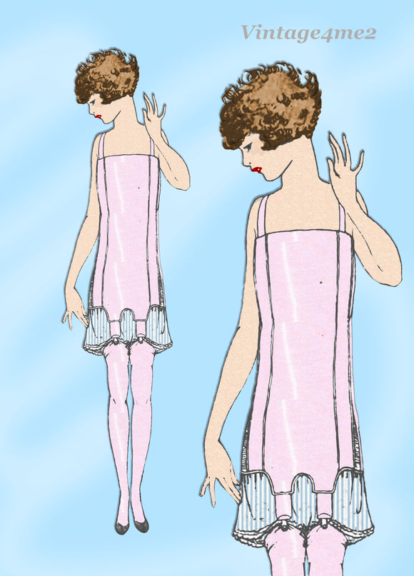 Ladies Home Journal 3807: 1920s Uncut Corset Bra Sz 36 B Vintage Sewing Pattern