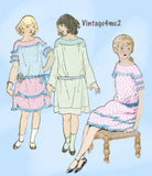 Ladies Home Journal 3837: 1920s Uncut Little Girls Dress Vintage Sewing Pattern
