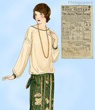 Ladies Home Journal 3842: 1920s Uncut Misses Dress 34 B Vintage Sewing Pattern