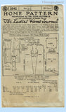 Ladies Home Journal 3842: 1920s Uncut Misses Dress 36 B Vintage Sewing Pattern