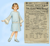 Ladies Home Journal 3853: 1920s Uncut Toddler Dress Sz 6 VTG Sewing Pattern