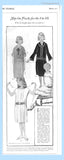 Ladies Home Journal 3855: 1920s Uncut Girls Dress Sz8 Vintage Sewing Pattern