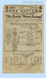 Ladies Home Journal 3857: 1920s Uncut Girls Dress Vintage Sewing Pattern