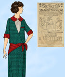 Ladies Home Journal 3858: 1920s Uncut Misses Dress 32 B Vintage Sewing Pattern