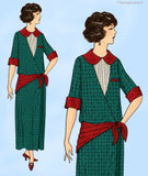 Original circa 1923-1924 Ladies' Home Journal Pattern No. 3858 - One-Piece Dress