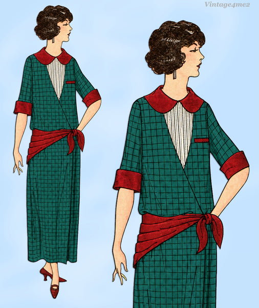vintage sewing pattern dress Ladies Home Journal 3148: 1920s Uncut Misses 38 B – Vintage4me2 3-Piece Heather Grey Rental Size:US 22 CAT_Dress-Up its a drafting system