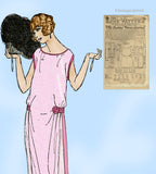 Ladies Home Journal 3863: 1920s Draped Evening Dress 36 B Vintage Sewing Pattern