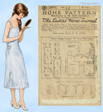Ladies Home Journal 3874: 1920s Uncut Girls Slip Sz 12 Vintage Sewing Pattern