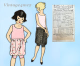 Ladies Home Journal 3899: 1920s Uncut Girls Bloomers Sz 6 Vintage Sewing Pattern