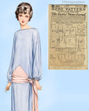 Ladies Home Journal 3901: 1920s Uncut Misses Dress 36 B Vintage Sewing Pattern