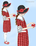 Ladies Home Journal 3907: 1920s Uncut Girls Dress Sz8 Vintage Sewing Pattern