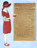 Ladies Home Journal 3907: 1920s Uncut Girls Dress Sz8 Vintage Sewing Pattern