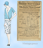 Ladies Home Journal 3920: 1920s Uncut Misses Blouse 42B Vintage Sewing Pattern