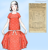 Ladies Home Journal 3921: 1920s Uncut Girls Dress Sz 12 Vintage Sewing Pattern