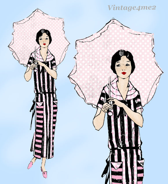 Ladies Home Journal 3922: 1920s Uncut Misses Dress Vintage Sewing Pattern