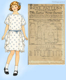 Ladies Home Journal 3923: 1920s Uncut Girls Dress Size 8 Vintage Sewing Pattern
