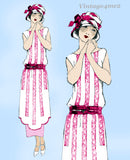 Ladies Home Journal 3948: 1920s Uncut Misses Evening Dress Vintage Sewing Pattern