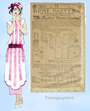 Ladies Home Journal 3948: 1920s Uncut Misses Evening Dress Vintage Sewing Pattern