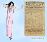 1920s Ladies Home Journal Sewing Pattern 3971 Uncut Misses Pin Tucked Nightgown 34B