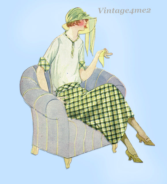 Ladies Home Journal 3973: 1920s Uncut Misses Blouse 42 B Vintage Sewing Pattern