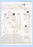 Ladies Home Journal 7267: 1910s Rare Misses Nightgown Sz 36 Bust Sewing Pattern