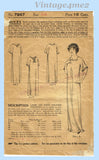 Ladies Home Journal 7267: 1910s Rare Misses Nightgown Sz 36 Bust Sewing Pattern