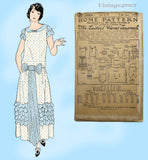 Ladies Home Journal 3983: 1920s Uncut Misses Dress 34B Vintage Sewing Pattern