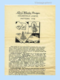 1930s Laura Wheeler Embroidery Transfer 1716 Uncut Appliqué Bonnet Gals ORIGINAL