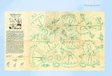 1930s Laura Wheeler Embroidery Transfer 1716 Uncut Appliqué Bonnet Gals ORIGINAL
