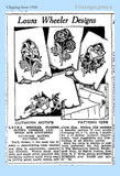 1930s Laura Wheeler Embroidery Transfer 1258 Uncut Cutwork Floral Pillowcases