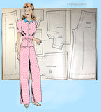1940s Vintage Simplicity 106 Latexure Manikin 12inch Doll Clothes Sewing Pattern