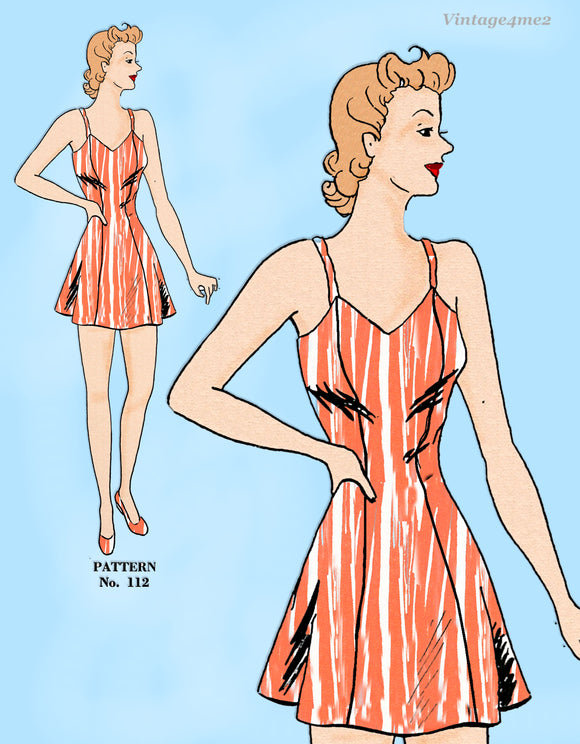 1940s Vintage Simplicity 112 Latexure Manikin 12inch Doll Clothes Sewing Pattern