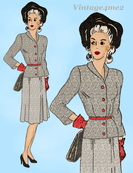 1940s Vintage Simplicity 302 Latexure Suzanne Mannequin Doll Clothes Sewing Pattern