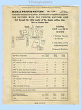 McCall 1124: 1940s Misses WWII Embroidered Apron Size SM Vintage Sewing Pattern