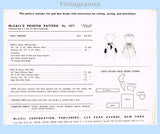 McCall's Sewing Pattern 1877 Envelope Back
