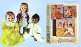 1960s Vintage McCalls Sewing Pattern 2124 Cute 12 to 16 Inch Baby Doll Clothes