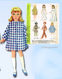 1960s Vintage McCalls Sewing Pattern 2182 Uncut Small 14-17inch Miss Ginny Doll Clothes