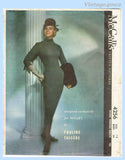 McCall's 4256: 1950s Rare Pauline Trigere Dress Sz 34 B Vintage Sewing Pattern