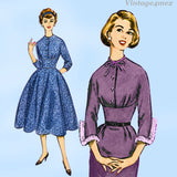 1950s Vintage McCalls Sewing Pattern 4268 Marvelous Junior Misses Dress Sz 31.5 B