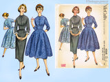 1950s Vintage McCalls Sewing Pattern 4268 Marvelous Junior Misses Dress Sz 31.5 B