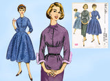 1950s Vintage McCalls Sewing Pattern 4268 Uncut Marvelous Misses Dress Sz 34 B