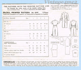 1940s Vintage McCall Sewing Pattern 4949 WWII Pajamas Boys Girls Child Size 6