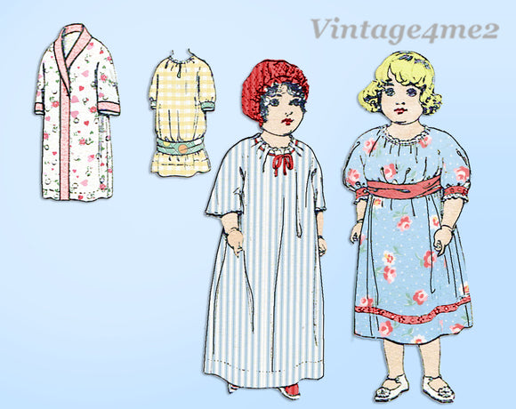 1910s Vintage McCall Sewing Pattern 5640 26 Inch Little Girl Doll Clothes Set