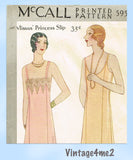 McCall 5956: 1920s Uncut Misses Princess Slip Size 36 B Vintage Sewing Pattern
