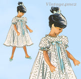 1960s Vintage McCalls Sewing Pattern 6595 Cute Slumbertogs Toddler Nightgown Sz3