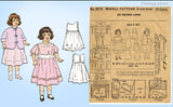 1910s Vintage McCall Sewing Pattern 6870 22 Inch Little Girl Doll Clothes Set