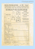 1930s Original Vintage McCall Sewing Pattern 725 Pleated Apron w Flower Apps