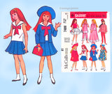 1960s Original Vintage McCalls Sewing Pattern 7480 9 In Skipper Doll Clothes Set
