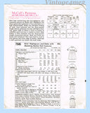 1960s Vintage McCalls Sewing Pattern 7545 Uncut Girls & Barbie Doll Robe Nighty Sz 12
