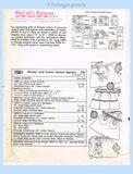 McCall's Sewing Pattern 7561 Envelope Back